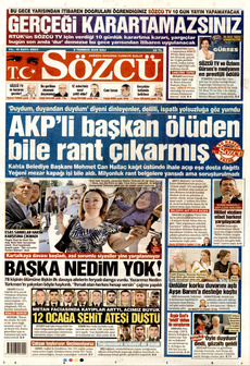SÖZCÜ 8 Temmuz 2025 Gazete Manşeti Küçük