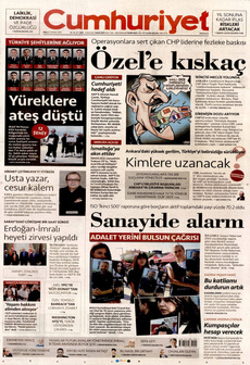 CUMHURİYET 8 Temmuz 2025 Gazete Manşeti Küçük