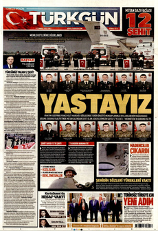 TÜRKGÜN 8 Temmuz 2025 Gazete Manşeti Küçük