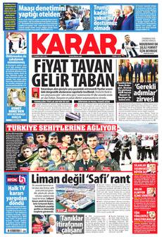 KARAR 8 Temmuz 2025 Gazete Manşeti Küçük