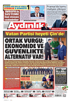 AYDINLIK GAZETESİ 8 Temmuz 2025 Gazete Manşeti Küçük