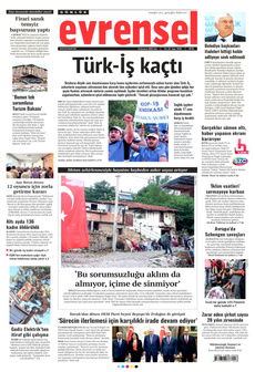 EVRENSEL 8 Temmuz 2025 Gazete Manşeti Küçük