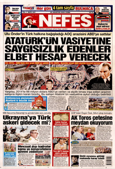 NEFES 22 Ağustos 2025 Gazete Manşeti Küçük