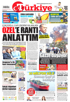 TÜRKİYE GAZETESİ 22 Ağustos 2025 Gazete Manşeti Küçük