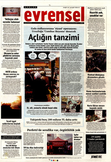 EVRENSEL 22 Ağustos 2025 Gazete Manşeti Küçük