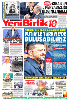 YENİBİRLİK 22 Ağustos 2025 Gazete Manşeti Küçük