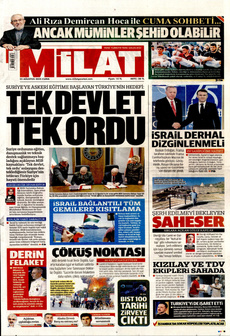 MİLAT 22 Ağustos 2025 Gazete Manşeti Küçük