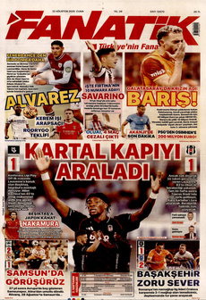 FANATİK 22 Ağustos 2025 Gazete Manşeti Küçük