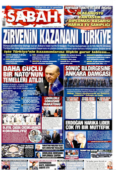 SABAH 9 Temmuz 2026 Gazete Manşeti Küçük