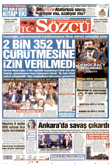 SÖZCÜ 9 Temmuz 2026 Gazete Manşeti Küçük