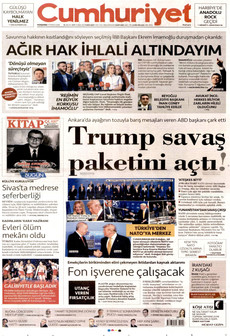 CUMHURİYET 9 Temmuz 2026 Gazete Manşeti Küçük