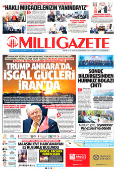 MİLLİ GAZETE 9 Temmuz 2026 Gazete Manşeti Küçük