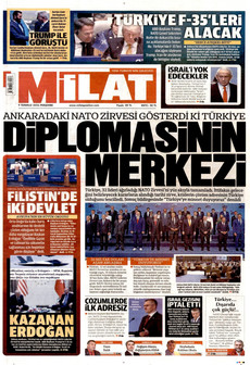 MİLAT 9 Temmuz 2026 Gazete Manşeti Küçük