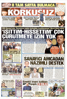 KORKUSUZ 9 Temmuz 2026 Gazete Manşeti Küçük